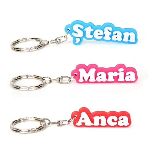 Breloc Personalizat 3D Cu Nume