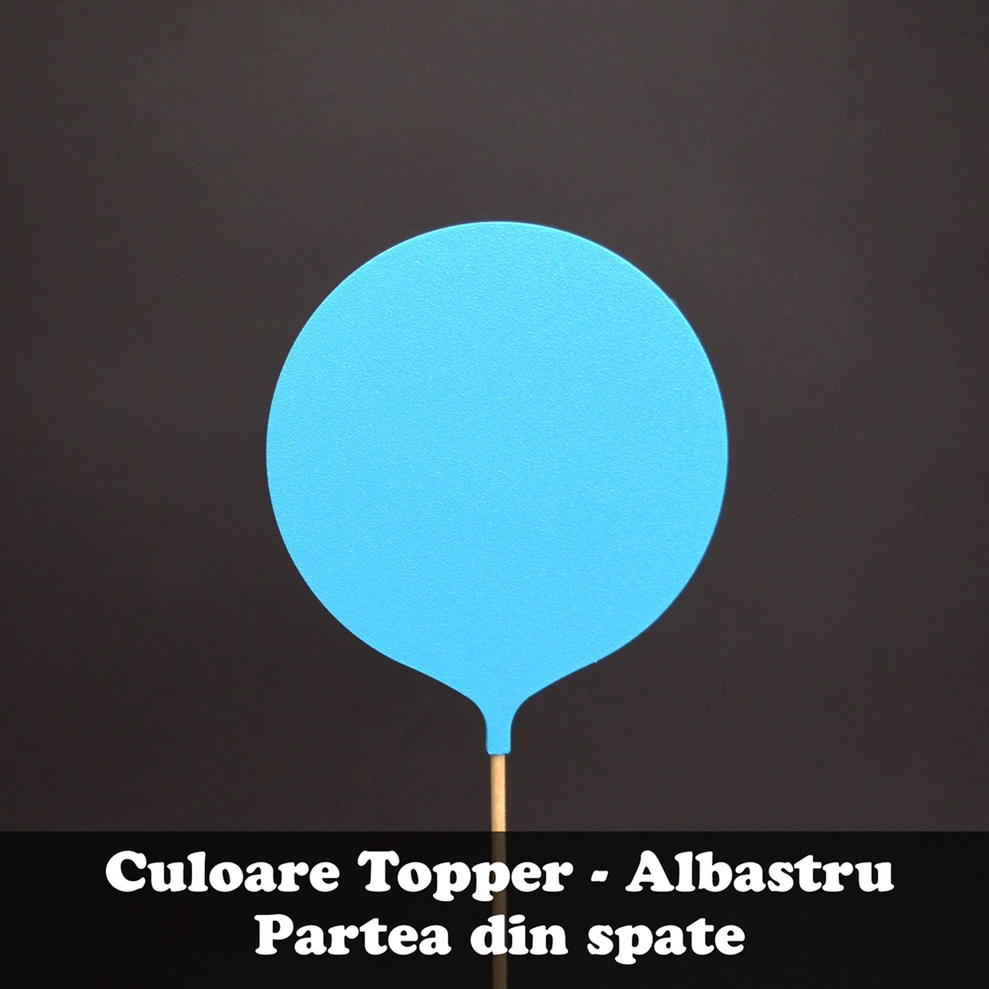 Topper Tort Personalizat Rotund - Diferite Culori - Cu Nume Și Dată