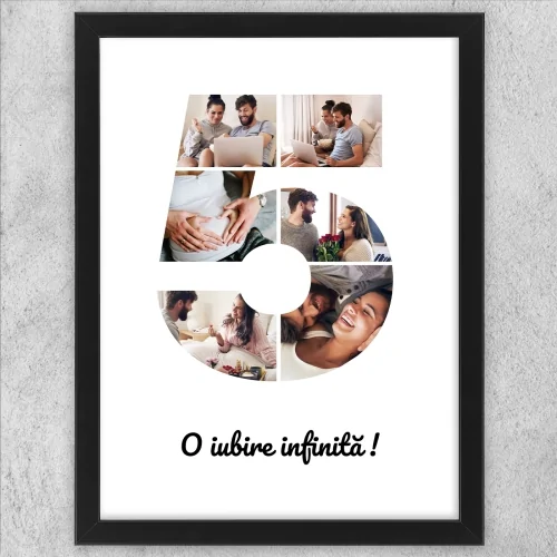 Tablou Personalizat Cu Poze Și Text - Colaj 5