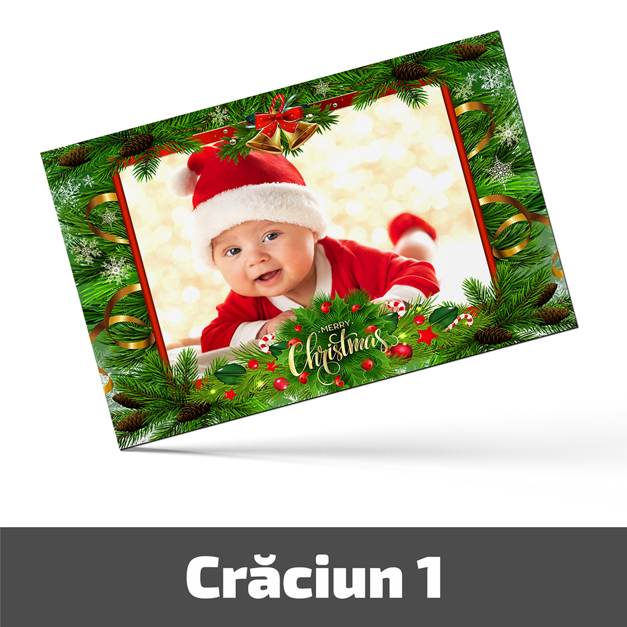 Magneti Personalizati Pentru Crăciun - Model "Crăciun 1" - Set 6 Buc.