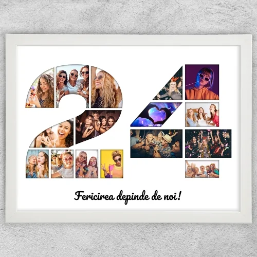 Tablou Personalizat Cu Poze Și Text - Colaj 24
