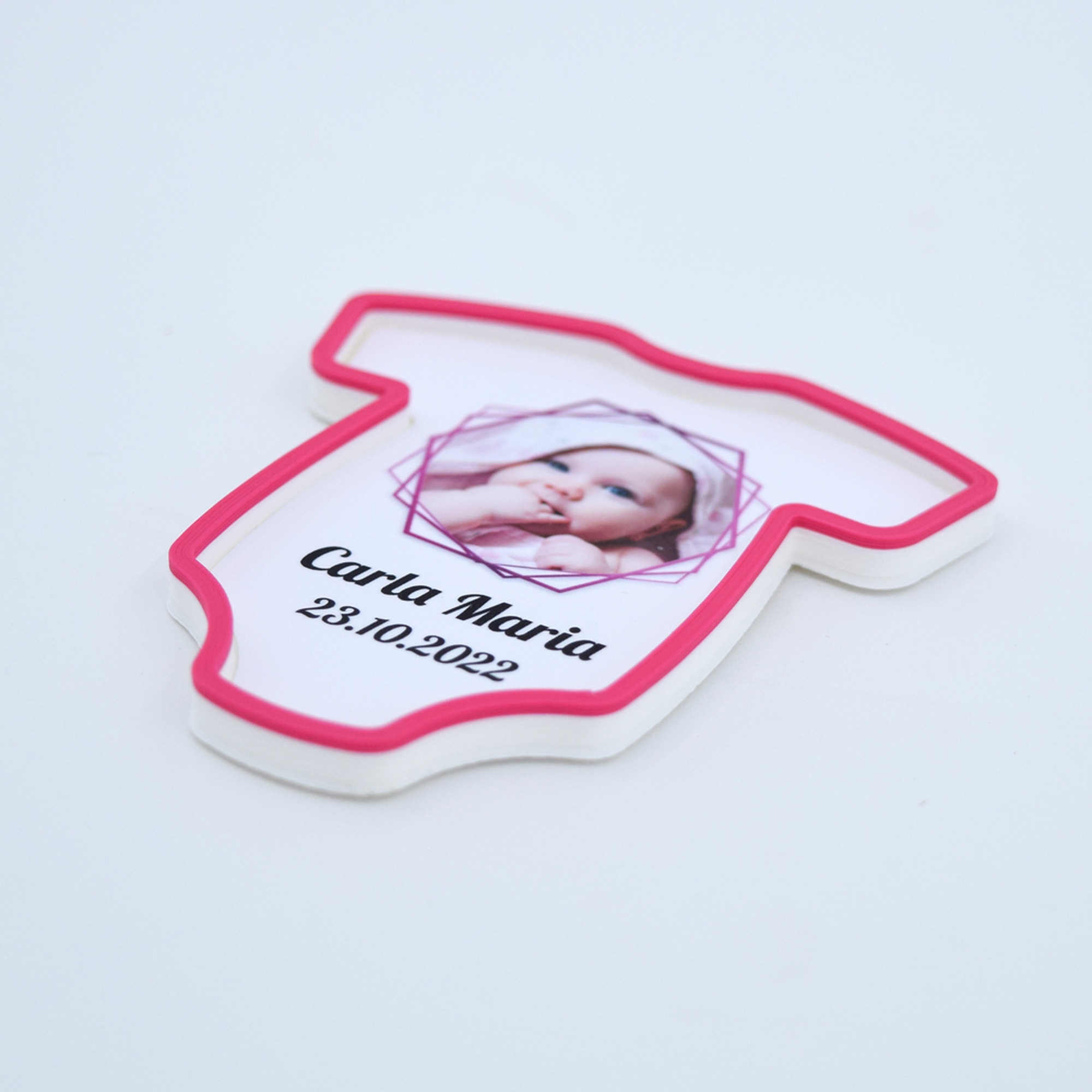 Mărturii Botez Magnetice 3D - Body Fetiță - Set 10 Buc.