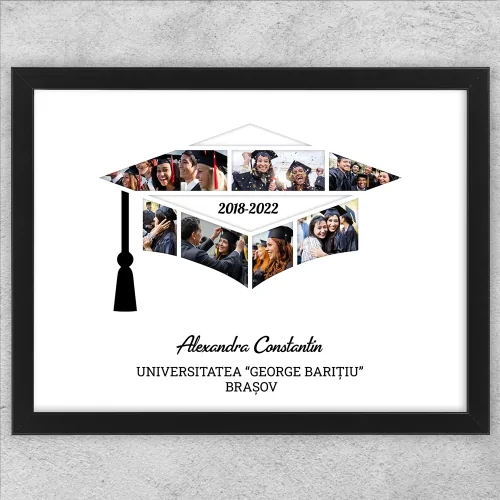 Tablou Personalizat Cu Poze Și Text - Absolvire