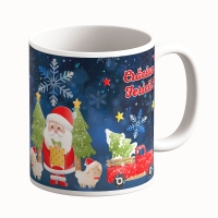Cană Personalizată - Model "Sparkle Christmas" Cu O Poză
