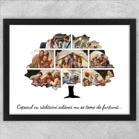 Tablou Personalizat 8 Poze Cu Text - Copacul Vieții Tablou Personalizat 8 Poze Cu Text - Copacul Vieții