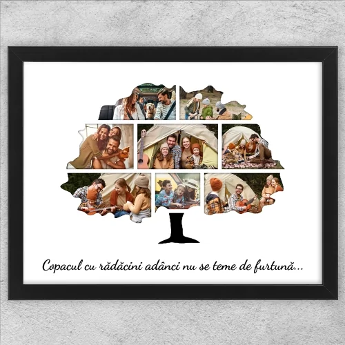 Tablou Personalizat 8 Poze Cu Text - Copacul Vieții