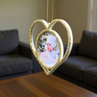 Glob Personalizat 3D - Model “Inimă”, Auriu