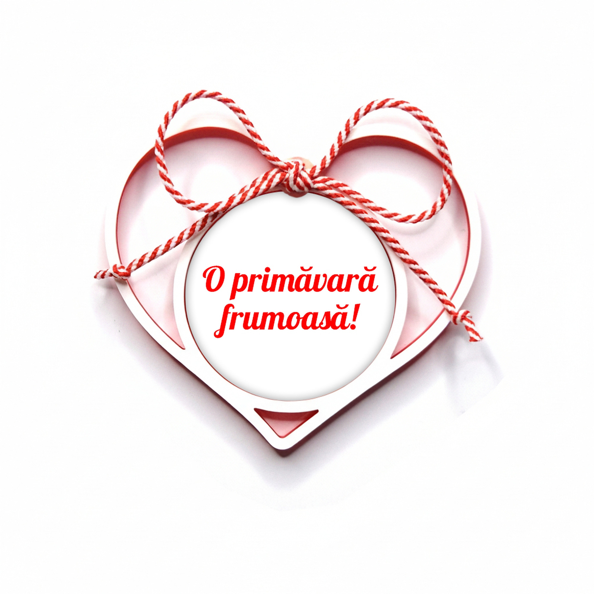 Mărțișor Personalizat 3D Magnetic - Cu Text