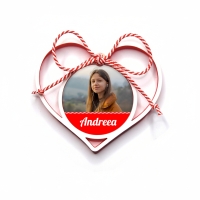 Mărțișor Personalizat 3D Magnetic - Cu Poză, Nume Sau Text