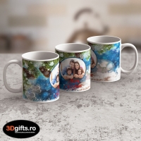 Cană Personalizată - Model "Crăciun De Vis" Cu O Poză