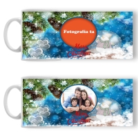Cană Personalizată - Model "Crăciun De Vis" Cu O Poză