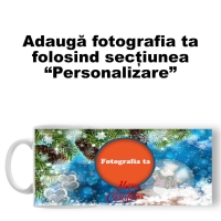 Cană Personalizată - Model "Crăciun De Vis" Cu O Poză
