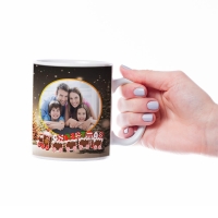 Cană Personalizată - Model "Golden Christmas" Cu O Poză