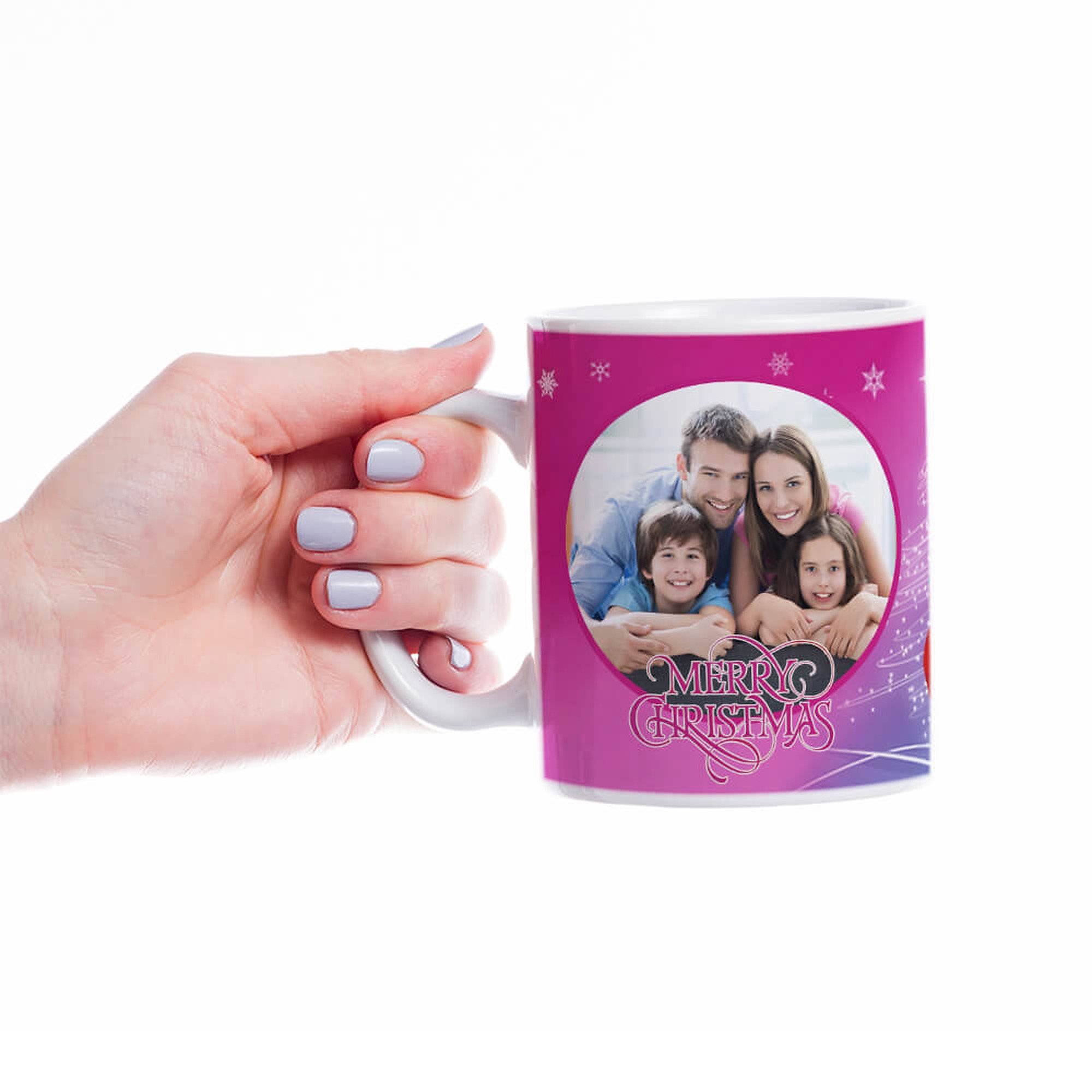Cană Personalizată - Model "Calatorii De Crăciun" Cu O Poză Și Text