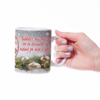 Cană Personalizată - Model "Crăciun De Poveste" Cu O Poză Și Text