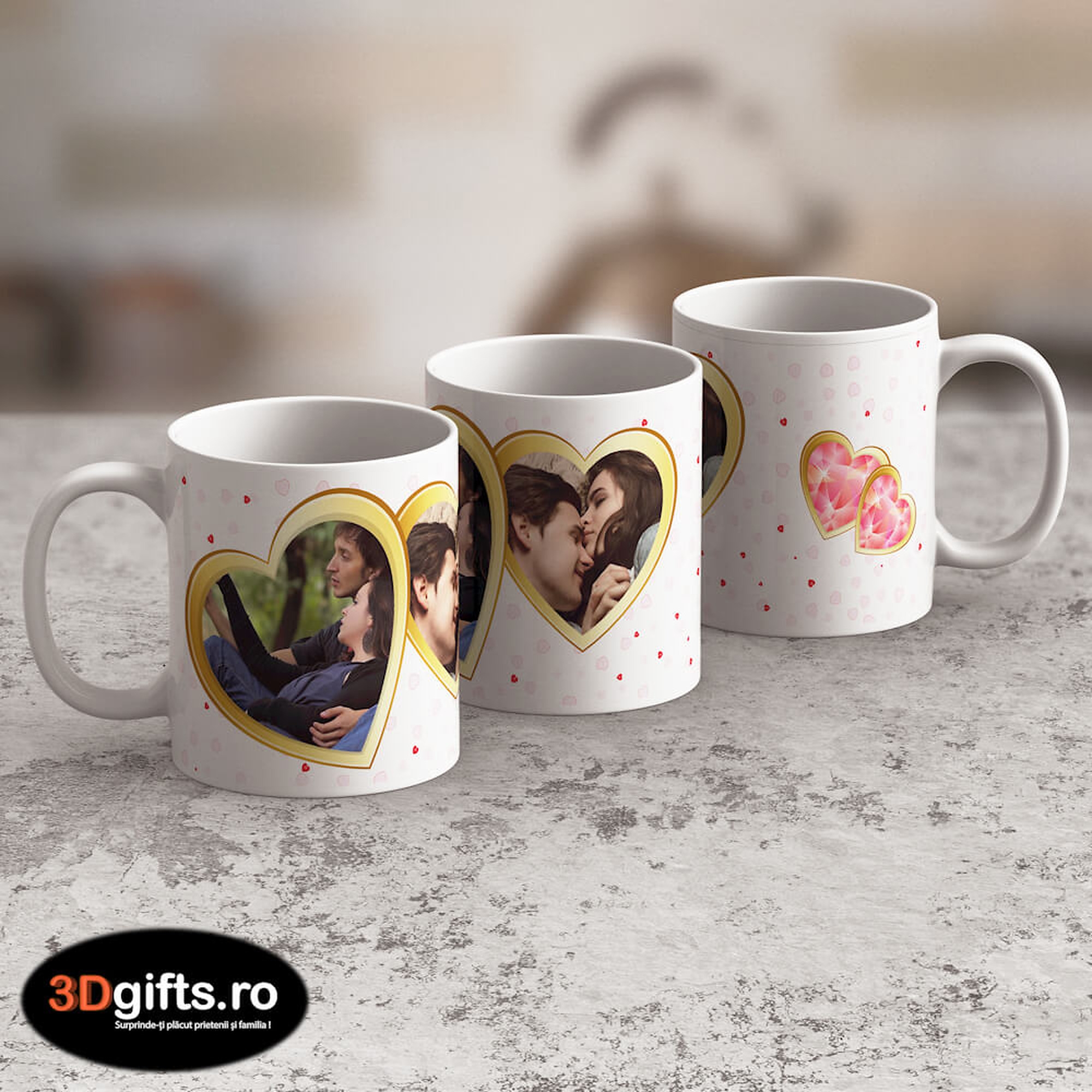 Cană Personalizată - Model "Love 2" Cu O Poză