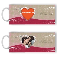 Cană Personalizată - Model "Vintage Love" Cu O Poză