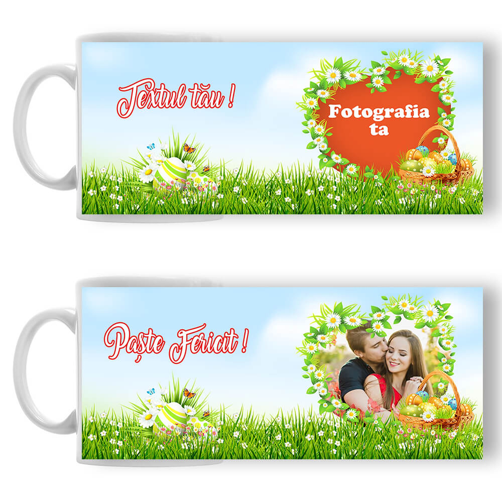 Cană Personalizată - Model Paște "Nature Easter"