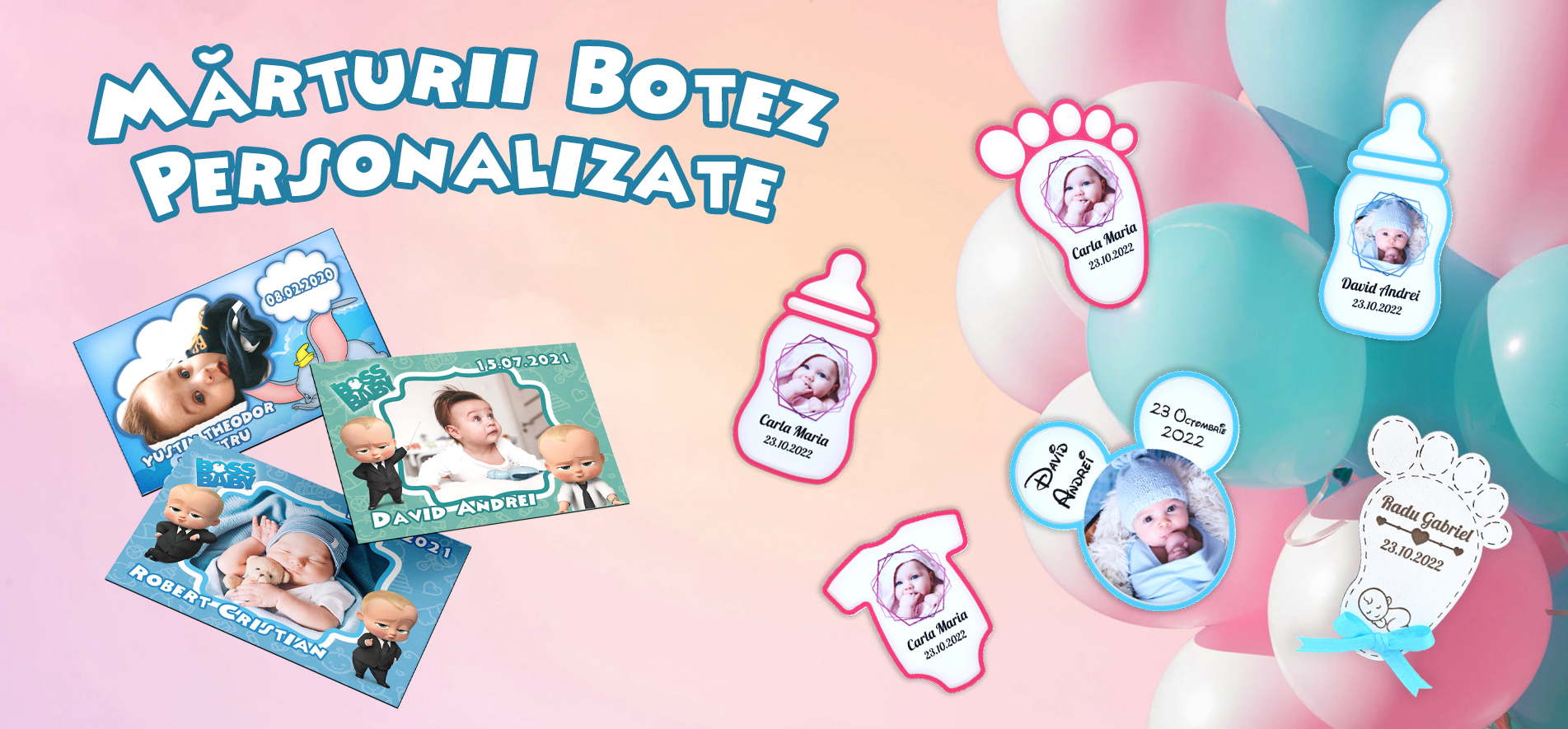 Marturii De Botez Personalizate Model Nou